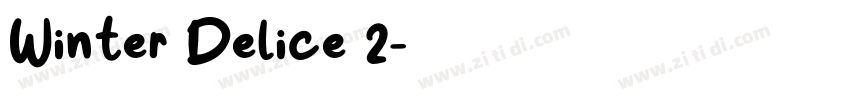 Winter Delice 2字体转换